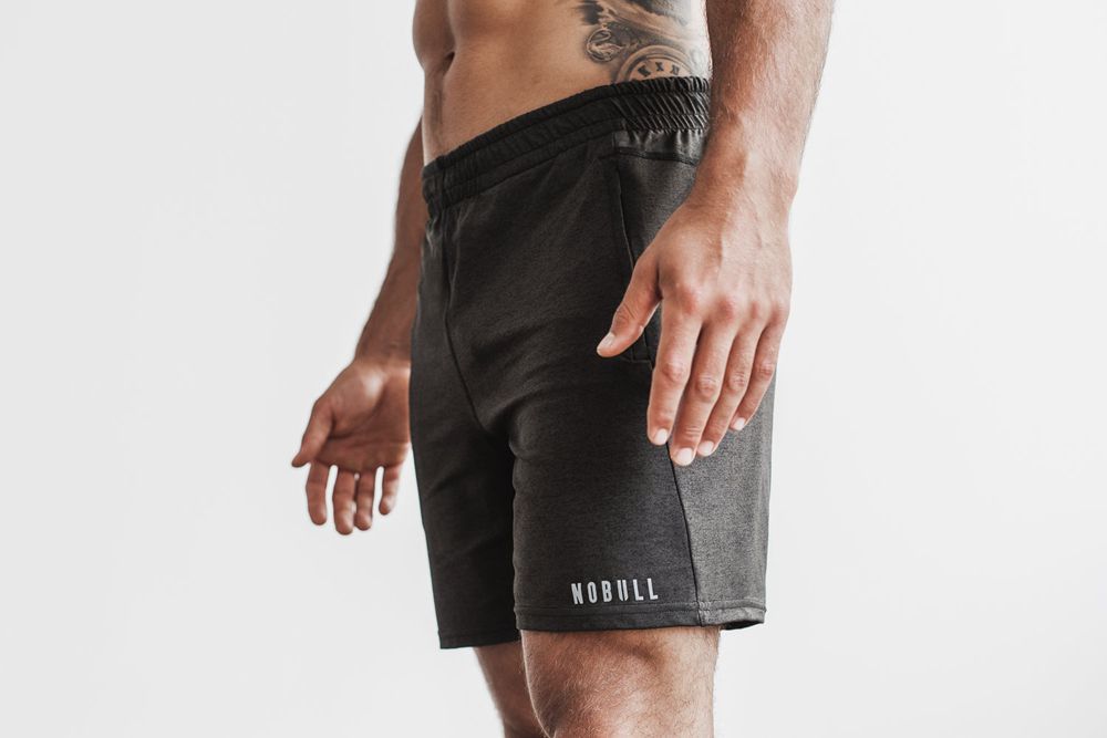 Shorts NOBULL Homme Noir - NOBULL Lightweight Knit Runner 7",France (2315-NFDXG)